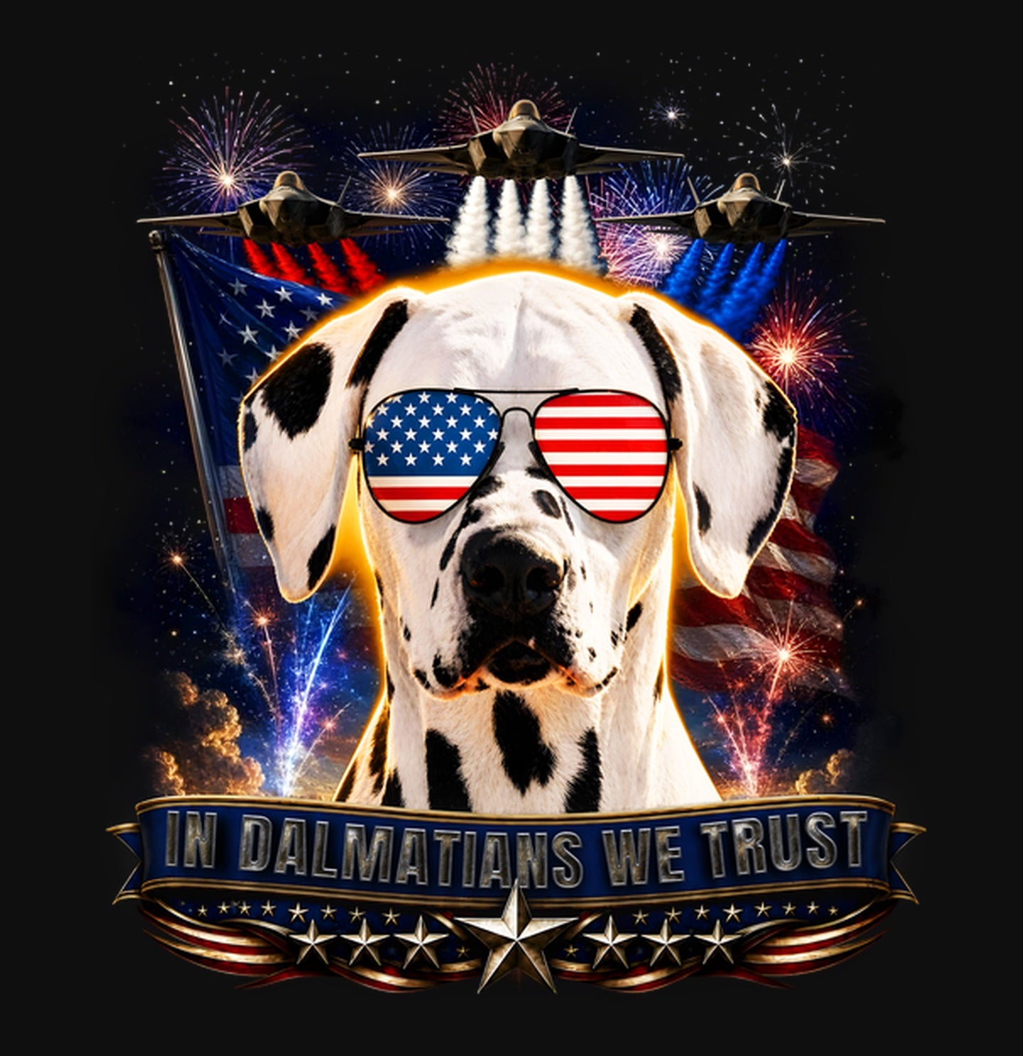 In Dalmatians We Trust - Crewneck Sweatshirt