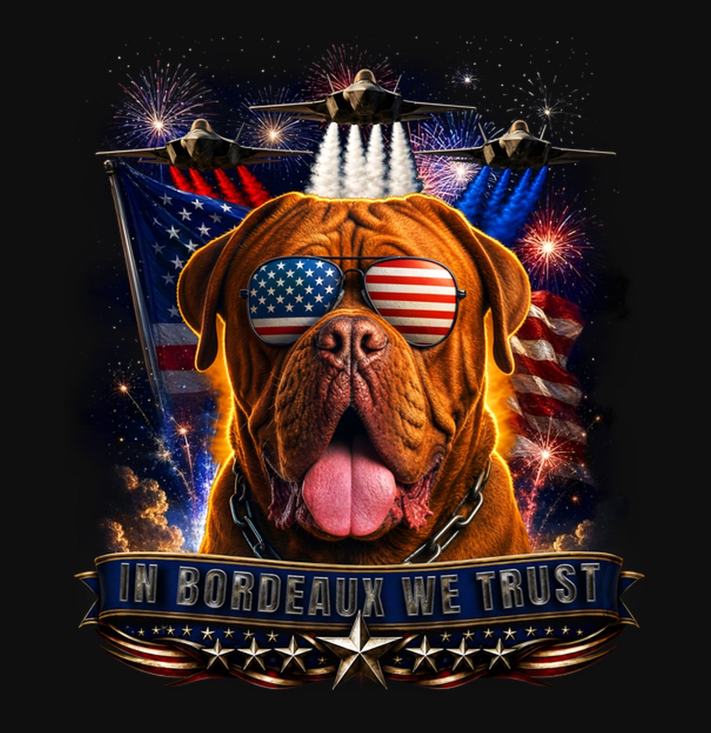 In Dogues de Bordeaux We Trust - Crewneck Sweatshirt