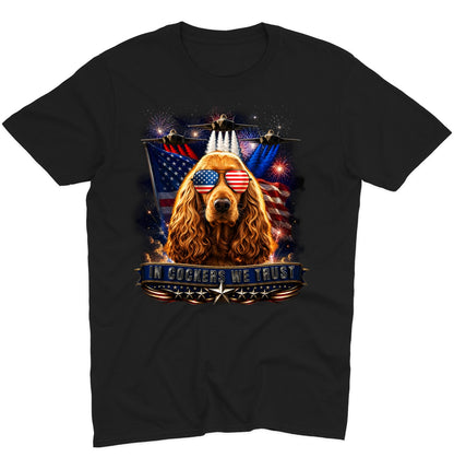 In English Cocker Spaniels We Trust - Adult Unisex T-Shirt