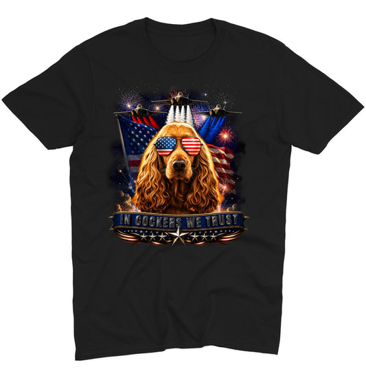 In English Cocker Spaniels We Trust - Adult Unisex T-Shirt