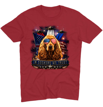 In English Cocker Spaniels We Trust - Adult Unisex T-Shirt