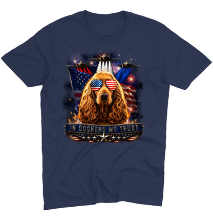 In English Cocker Spaniels We Trust - Adult Unisex T-Shirt