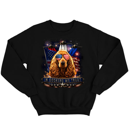 In English Cocker Spaniels We Trust - Crewneck Sweatshirt