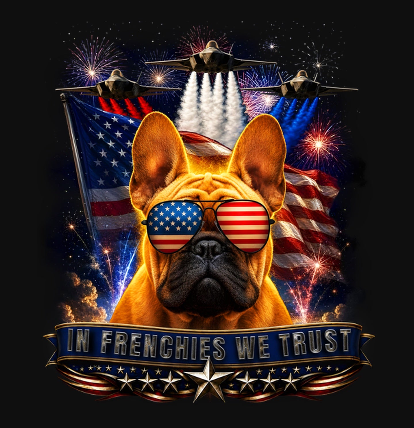 In French Bulldogs We Trust - Crewneck Sweatshirt