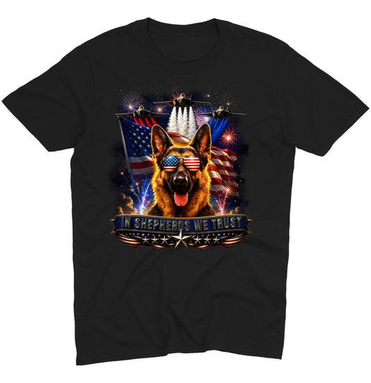 In German Shepherd Dogs We Trust - Adult Unisex T-Shirt