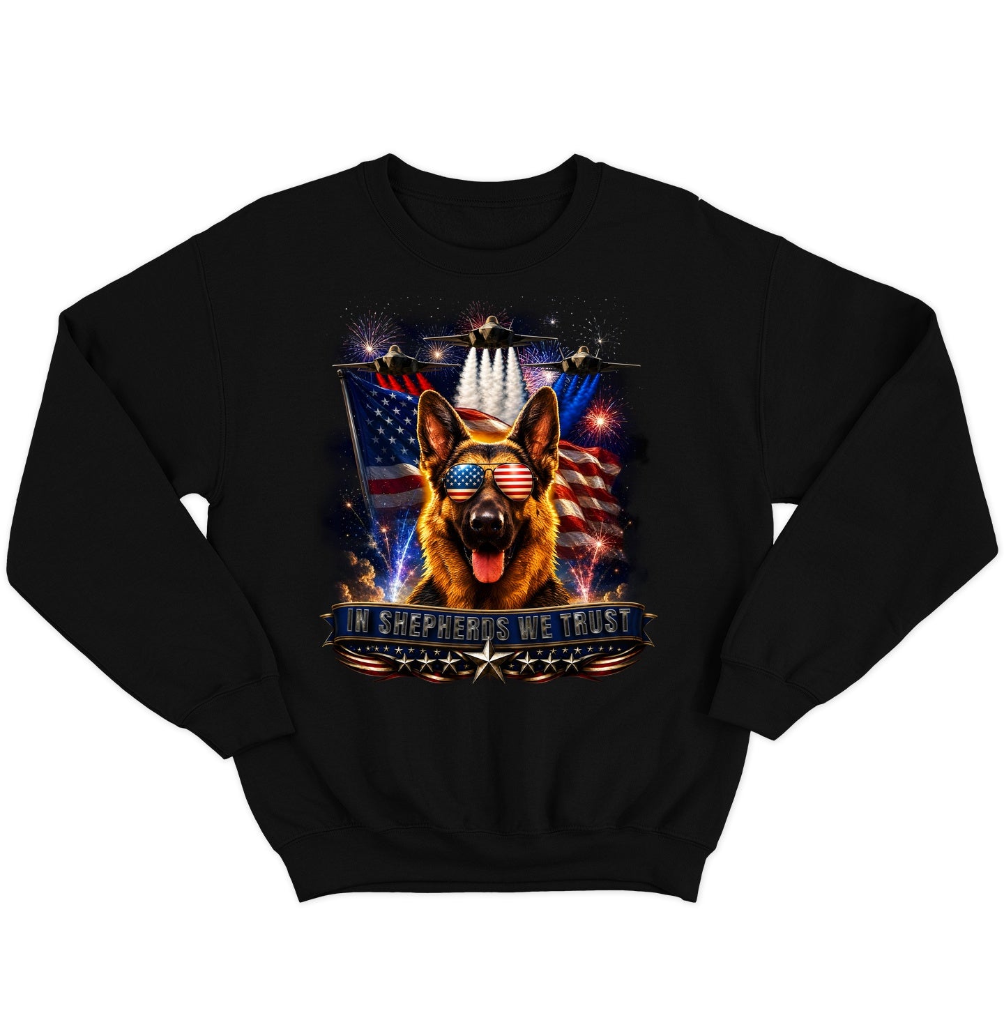 In German Shepherd Dogs We Trust - Crewneck Sweatshirt