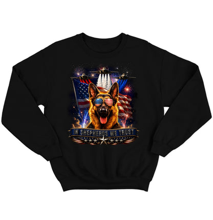 In German Shepherd Dogs We Trust - Crewneck Sweatshirt