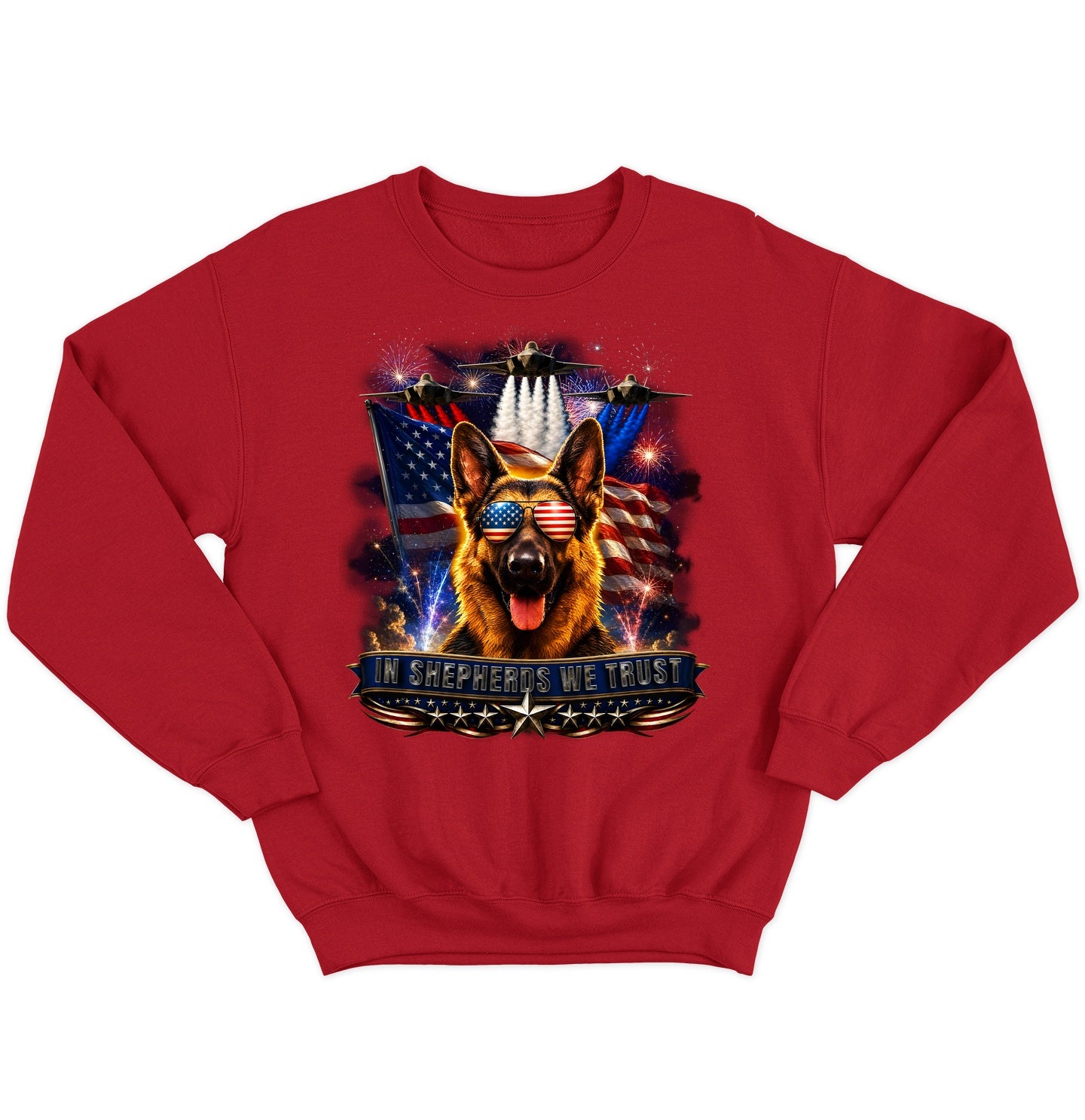In German Shepherd Dogs We Trust - Crewneck Sweatshirt