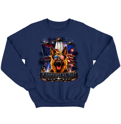 In German Shepherd Dogs We Trust - Crewneck Sweatshirt