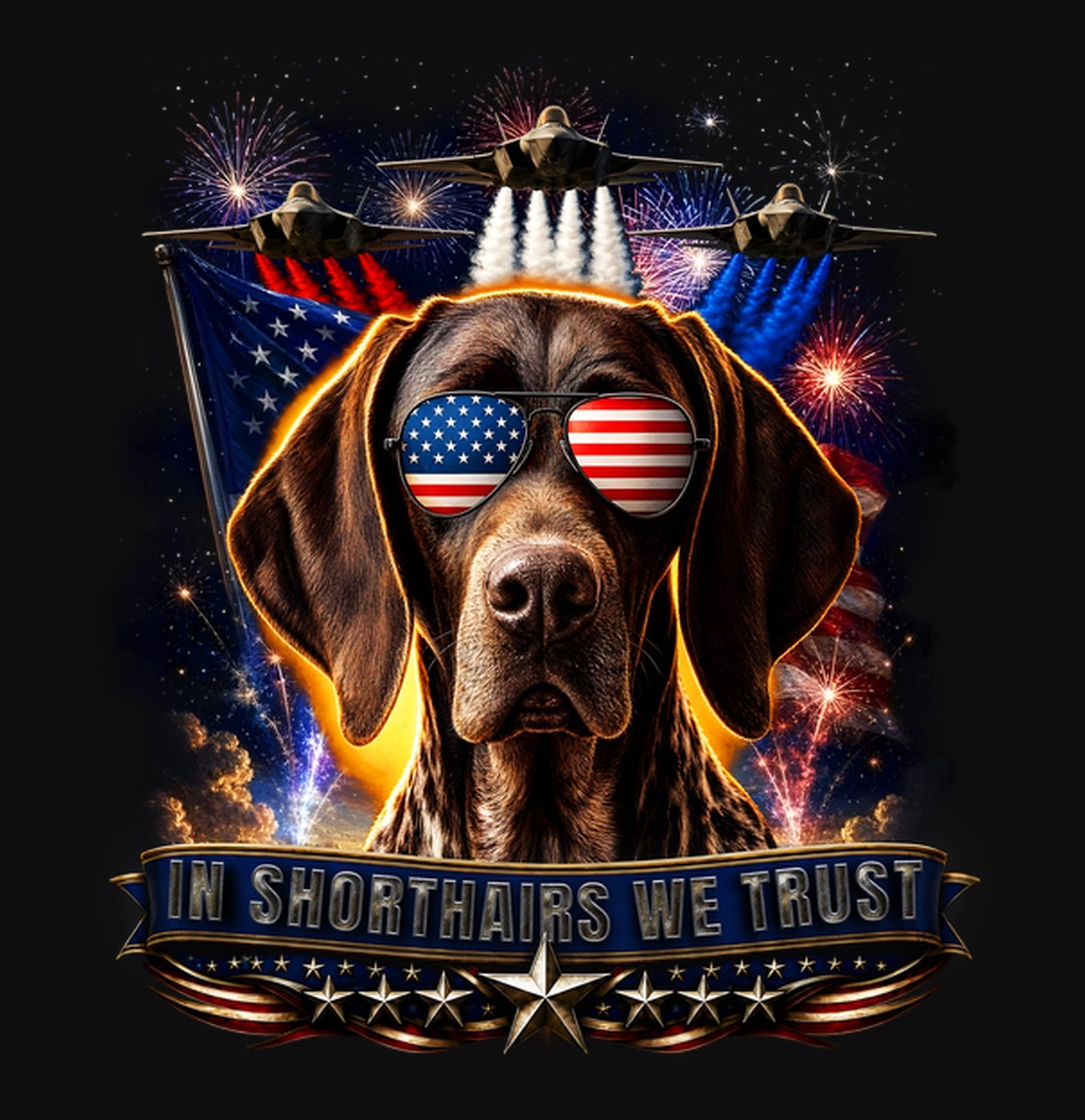 In German Shorthaired Pointers We Trust - Crewneck Sweatshirt