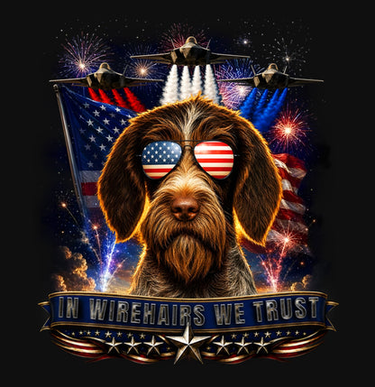 In German Wirehaired Pointers We Trust - Crewneck Sweatshirt