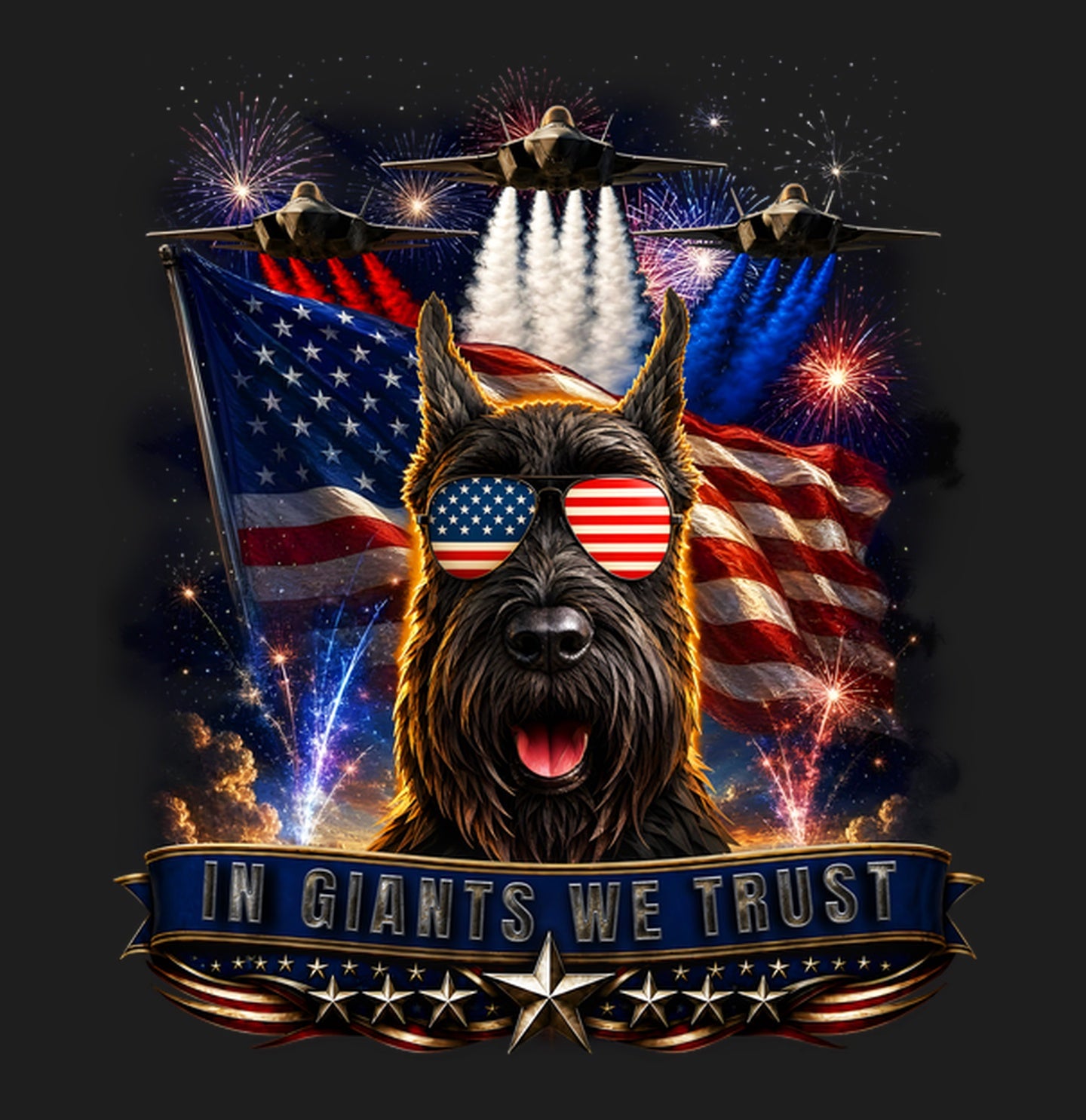In Giant Schnauzers We Trust - Women's V-Neck T-Shirt