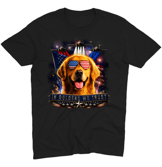 In Golden Retrievers We Trust - Adult Unisex T-Shirt