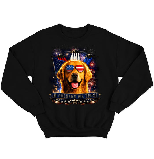 In Golden Retrievers We Trust - Crewneck Sweatshirt