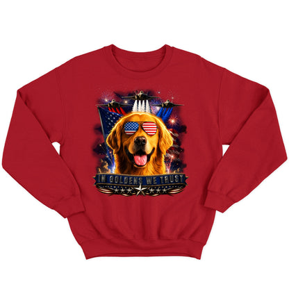 In Golden Retrievers We Trust - Crewneck Sweatshirt