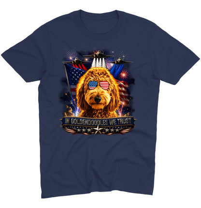 In Goldendoodles We Trust - Adult Unisex T-Shirt