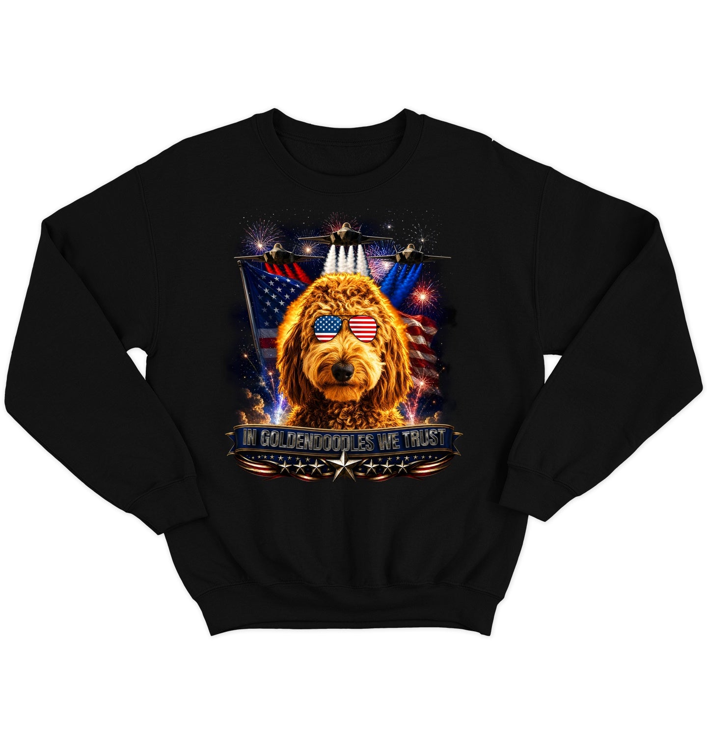 In Goldendoodles We Trust - Crewneck Sweatshirt