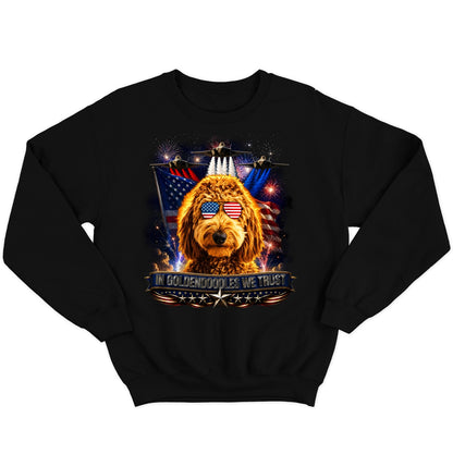 In Goldendoodles We Trust - Crewneck Sweatshirt