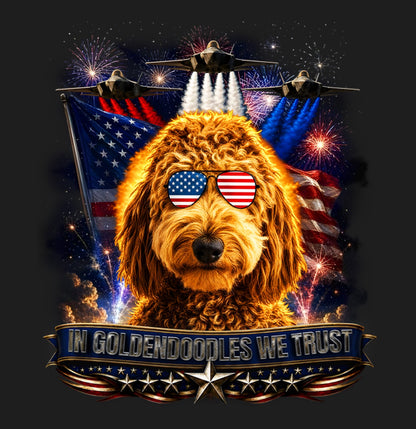 In Goldendoodles We Trust - Women's V-Neck T-Shirt