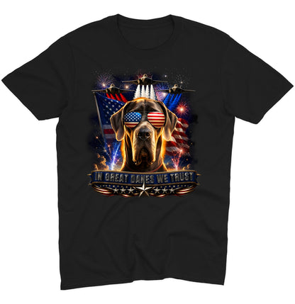 In Great Danes We Trust - Adult Unisex T-Shirt