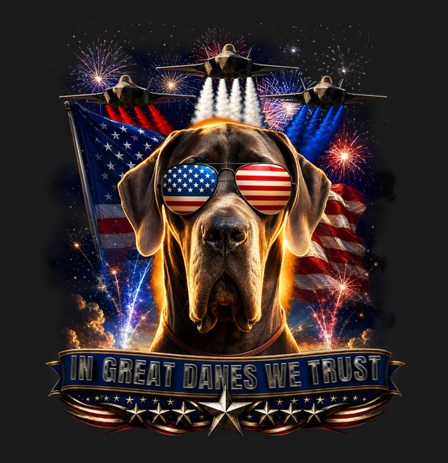 In Great Danes We Trust - Adult Unisex T-Shirt