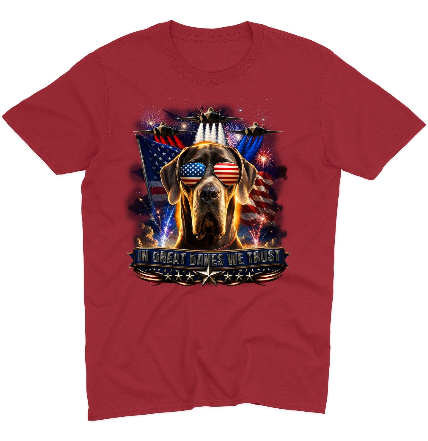 In Great Danes We Trust - Adult Unisex T-Shirt