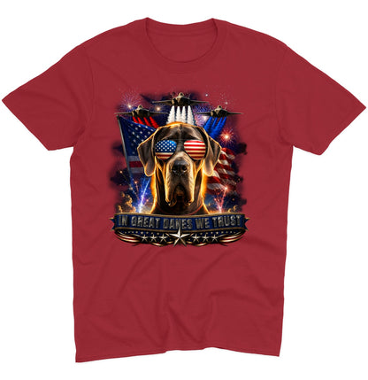 In Great Danes We Trust - Adult Unisex T-Shirt
