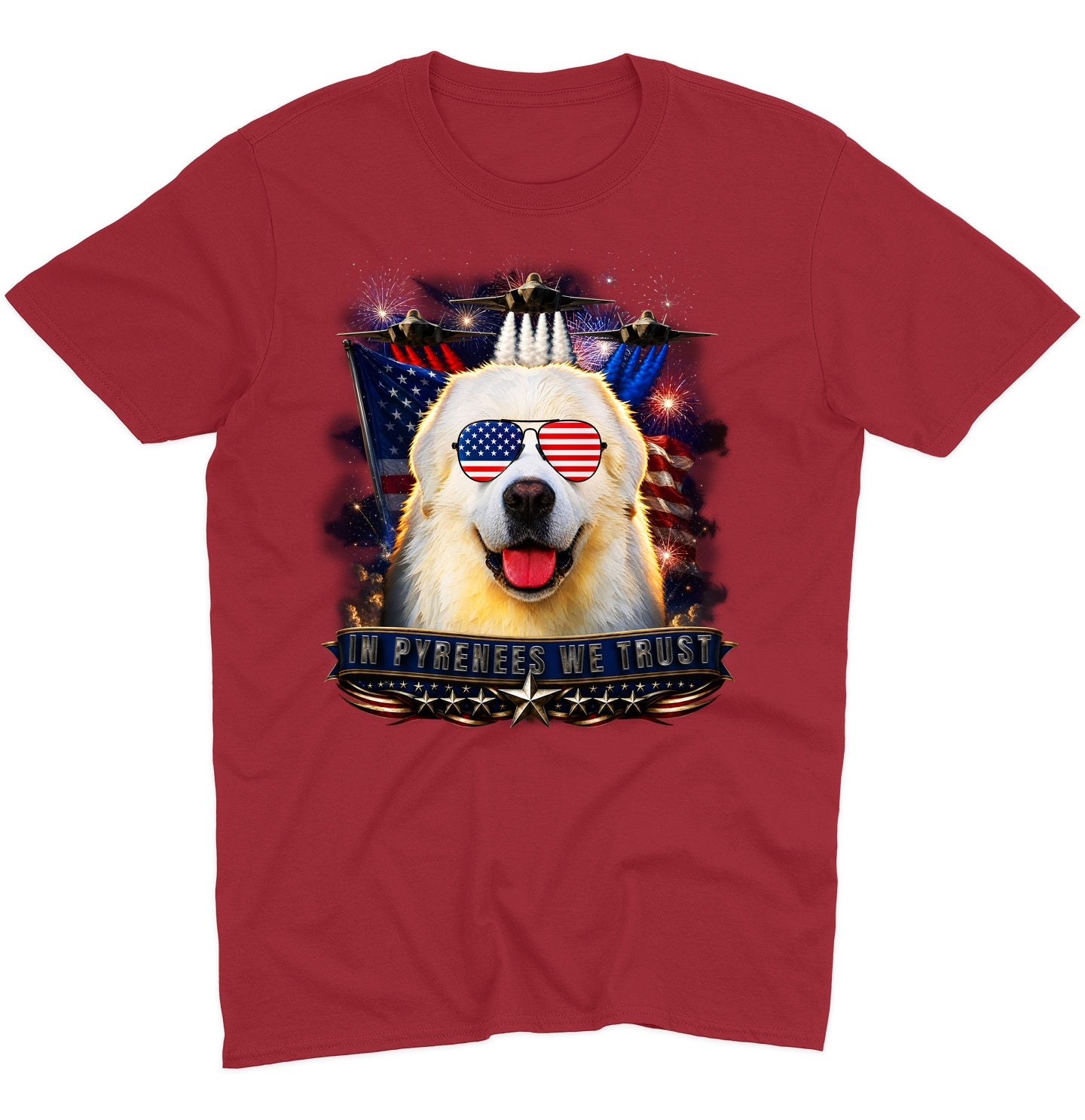 In Great Pyrenees We Trust - Adult Unisex T-Shirt