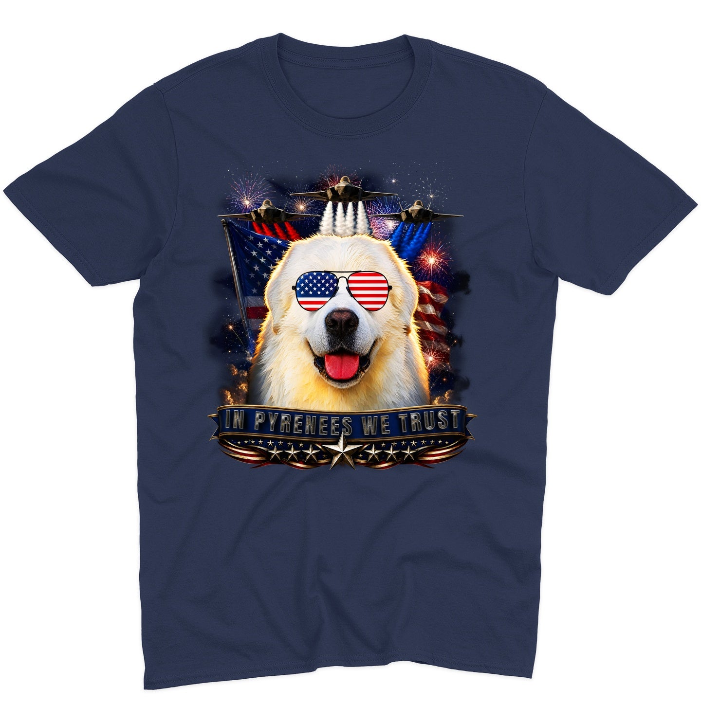 In Great Pyrenees We Trust - Adult Unisex T-Shirt