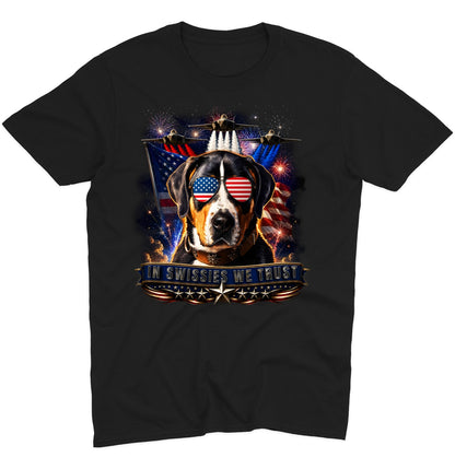 In Greater Swiss Mountain Dogs We Trust - Adult Unisex T-Shirt