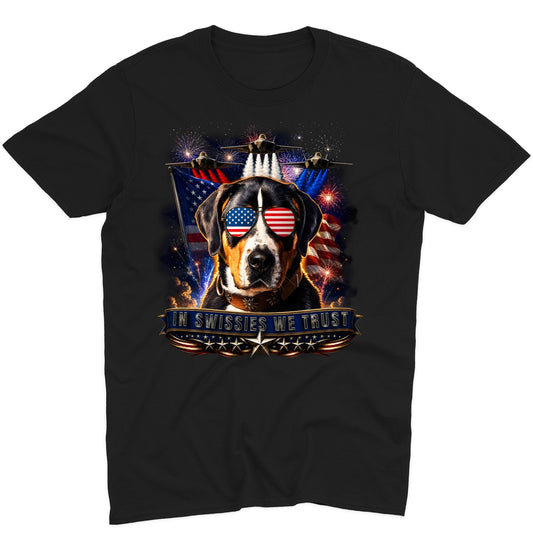 In Greater Swiss Mountain Dogs We Trust - Adult Unisex T-Shirt