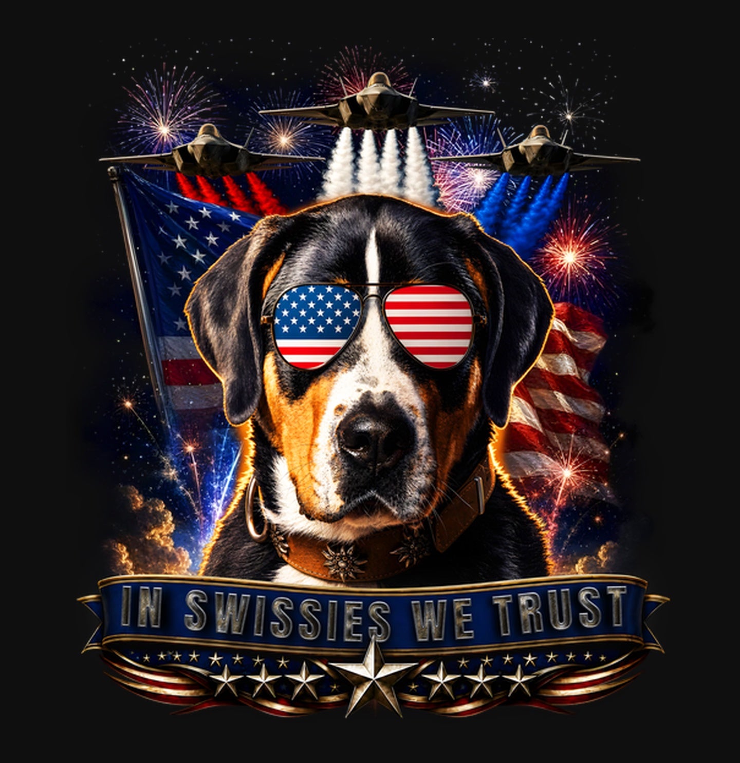 In Greater Swiss Mountain Dogs We Trust - Crewneck Sweatshirt