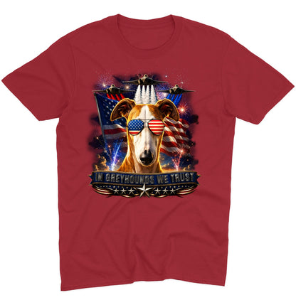In Greyhounds We Trust - Adult Unisex T-Shirt