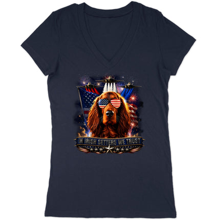 In Irish Setters We Trust - Women's V-Neck T-Shirt