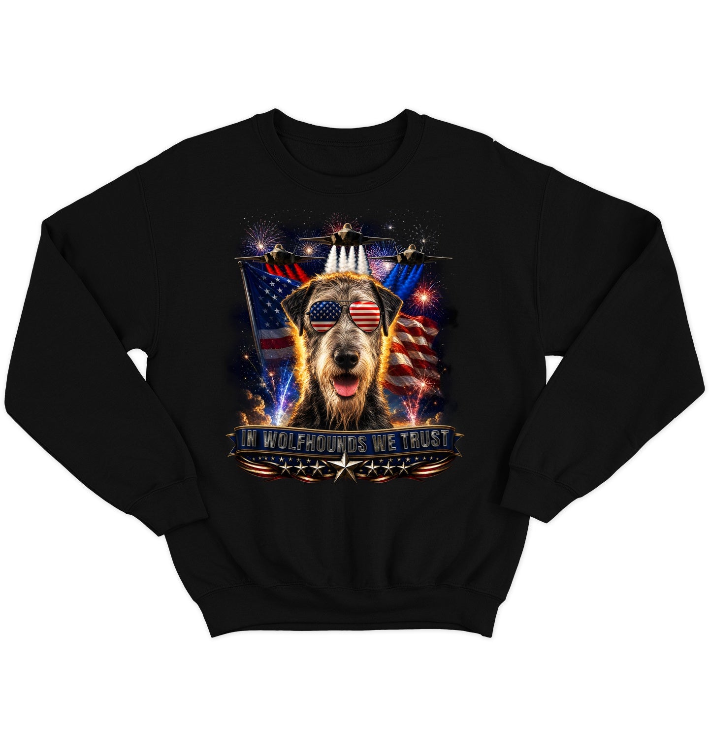 In Irish Wolfhounds We Trust - Crewneck Sweatshirt