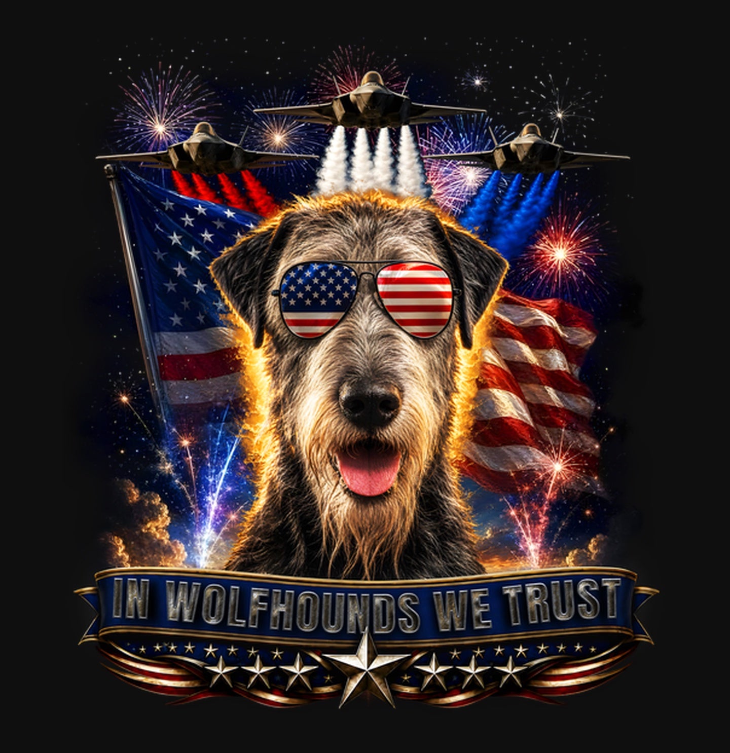 In Irish Wolfhounds We Trust - Crewneck Sweatshirt