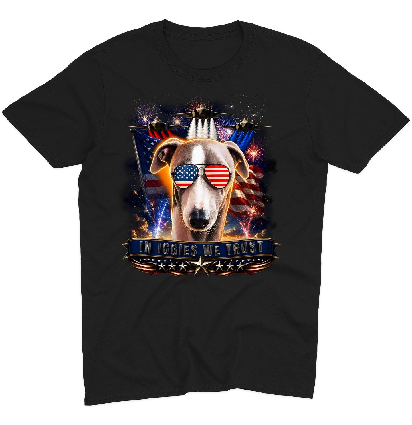 In Italian Greyhounds We Trust - Adult Unisex T-Shirt