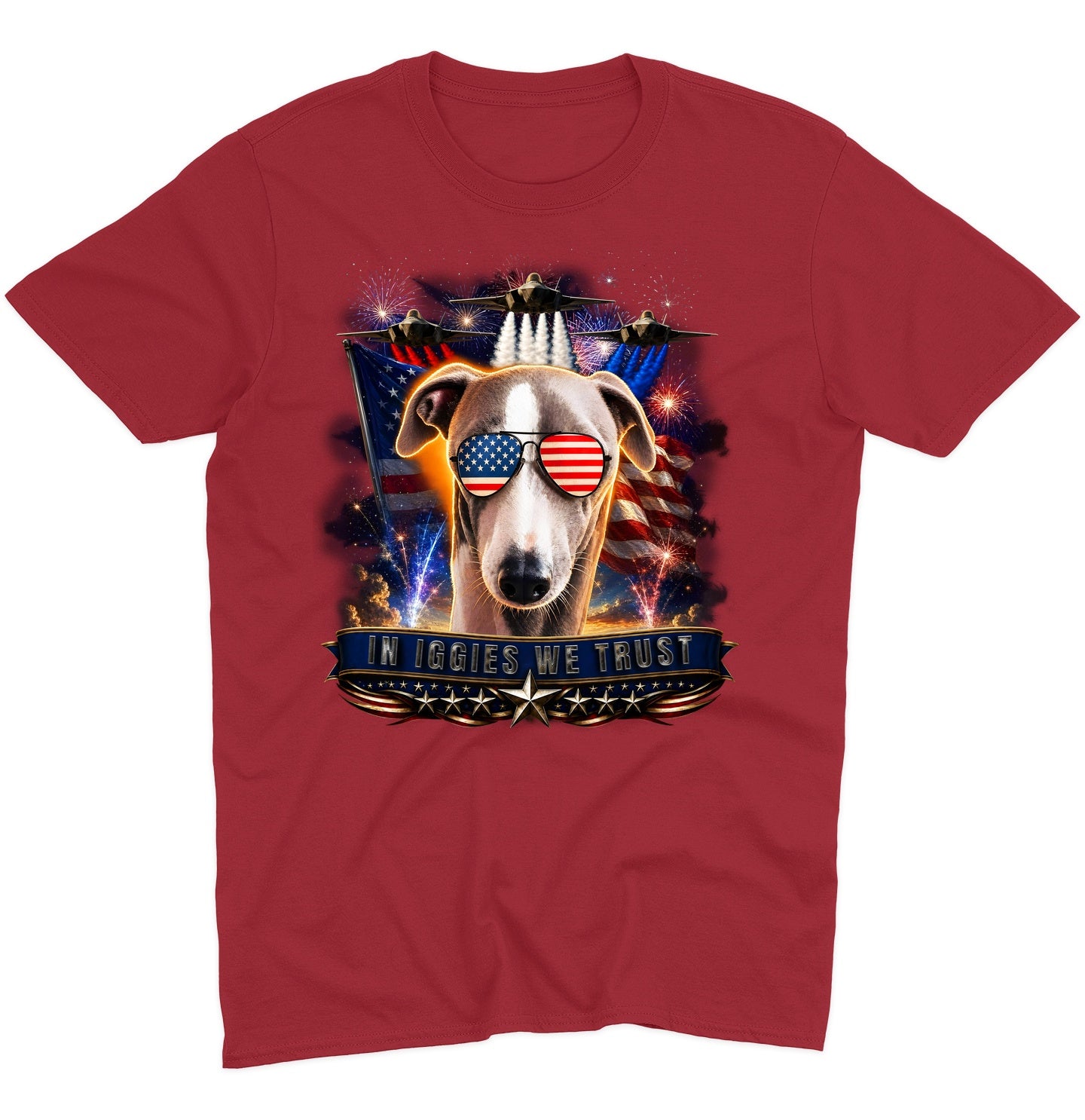 In Italian Greyhounds We Trust - Adult Unisex T-Shirt