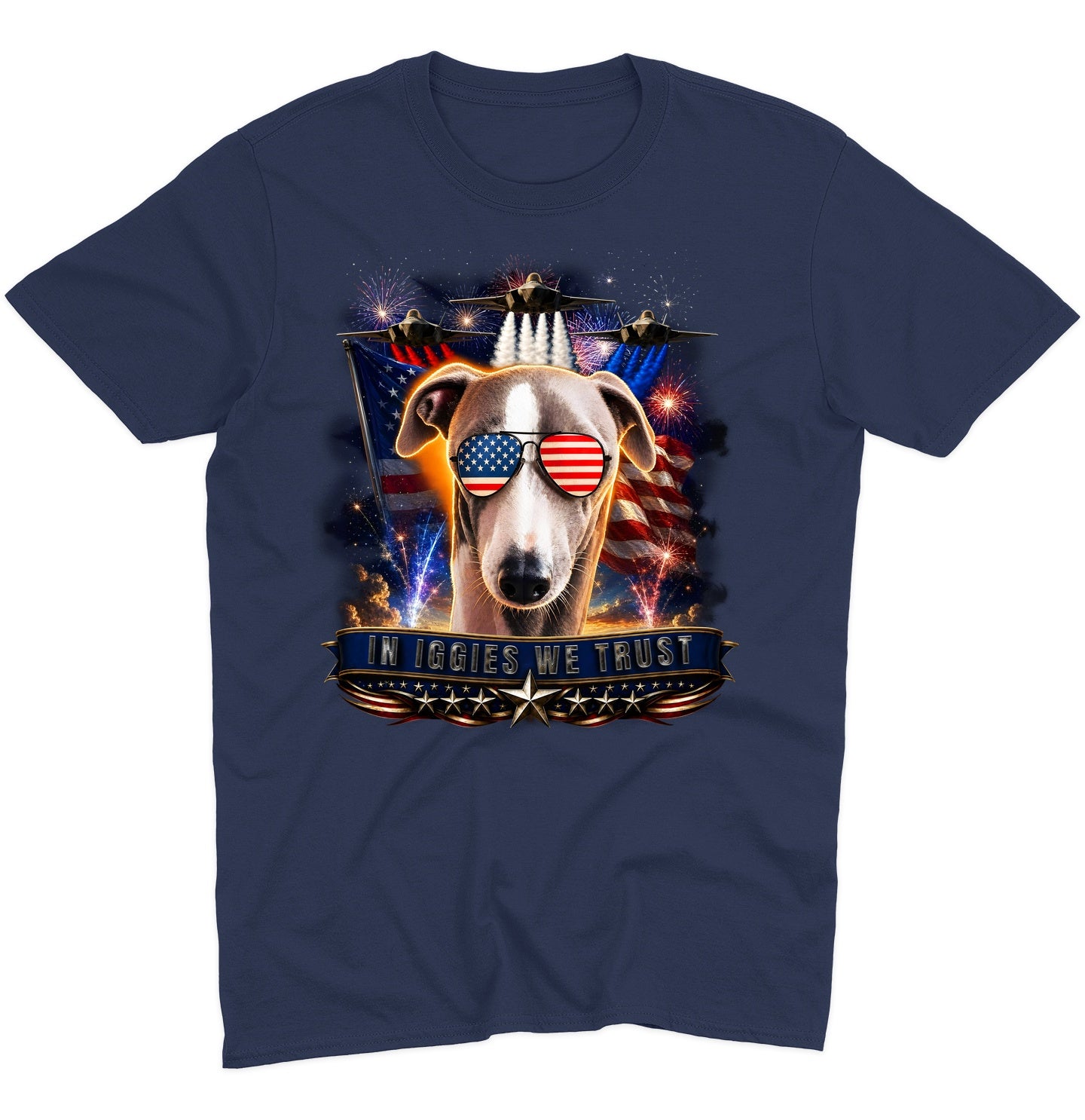 In Italian Greyhounds We Trust - Adult Unisex T-Shirt