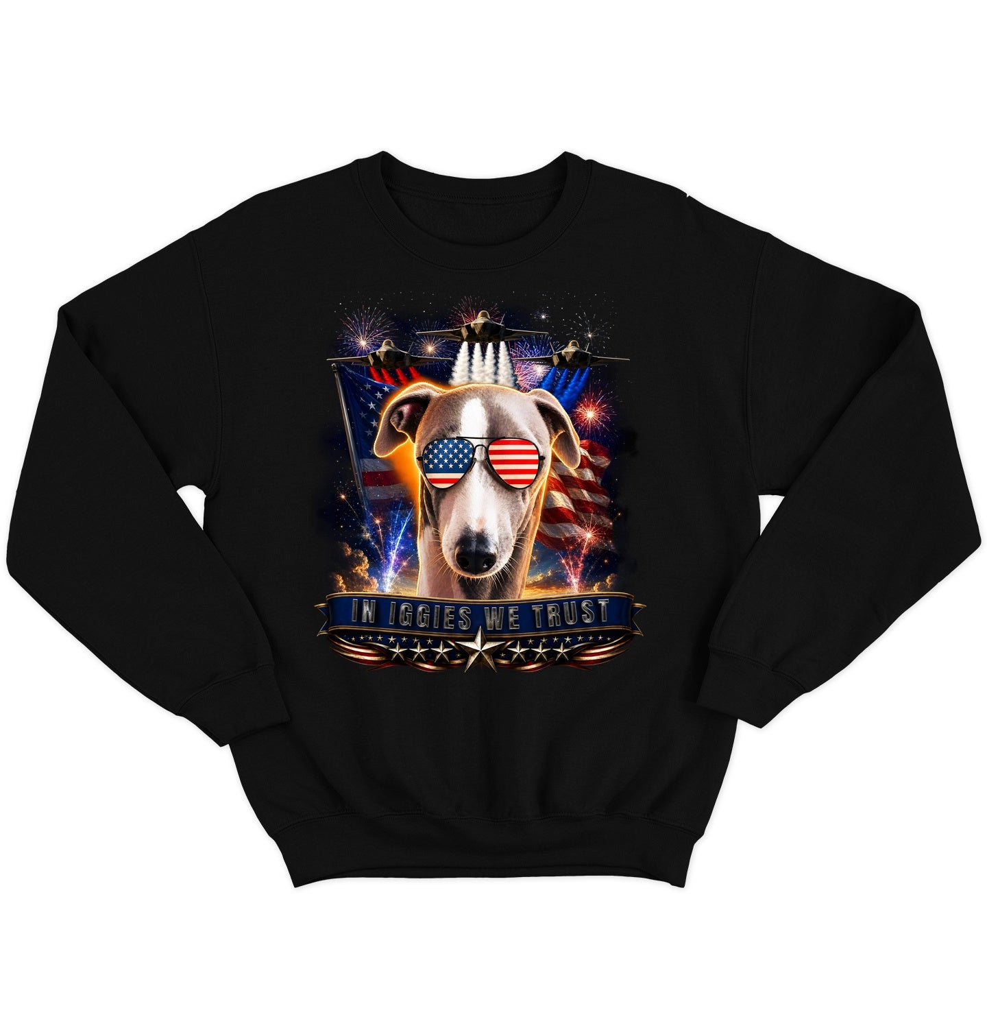 In Italian Greyhounds We Trust - Crewneck Sweatshirt