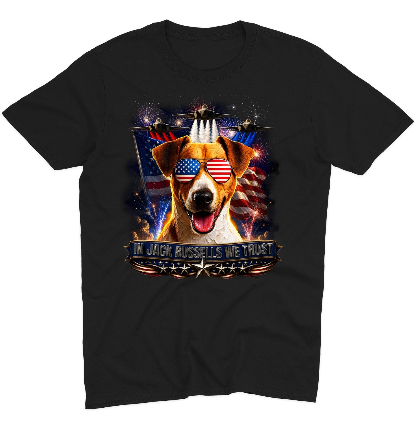 In Jack Russell Terriers We Trust - Adult Unisex T-Shirt