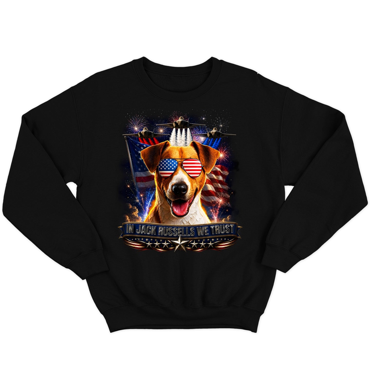 In Jack Russell Terriers We Trust - Crewneck Sweatshirt