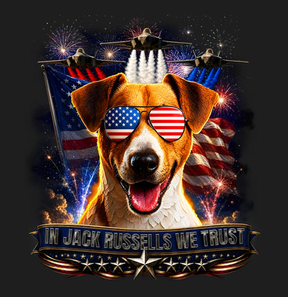 In Jack Russell Terriers We Trust - Women's V-Neck T-Shirt