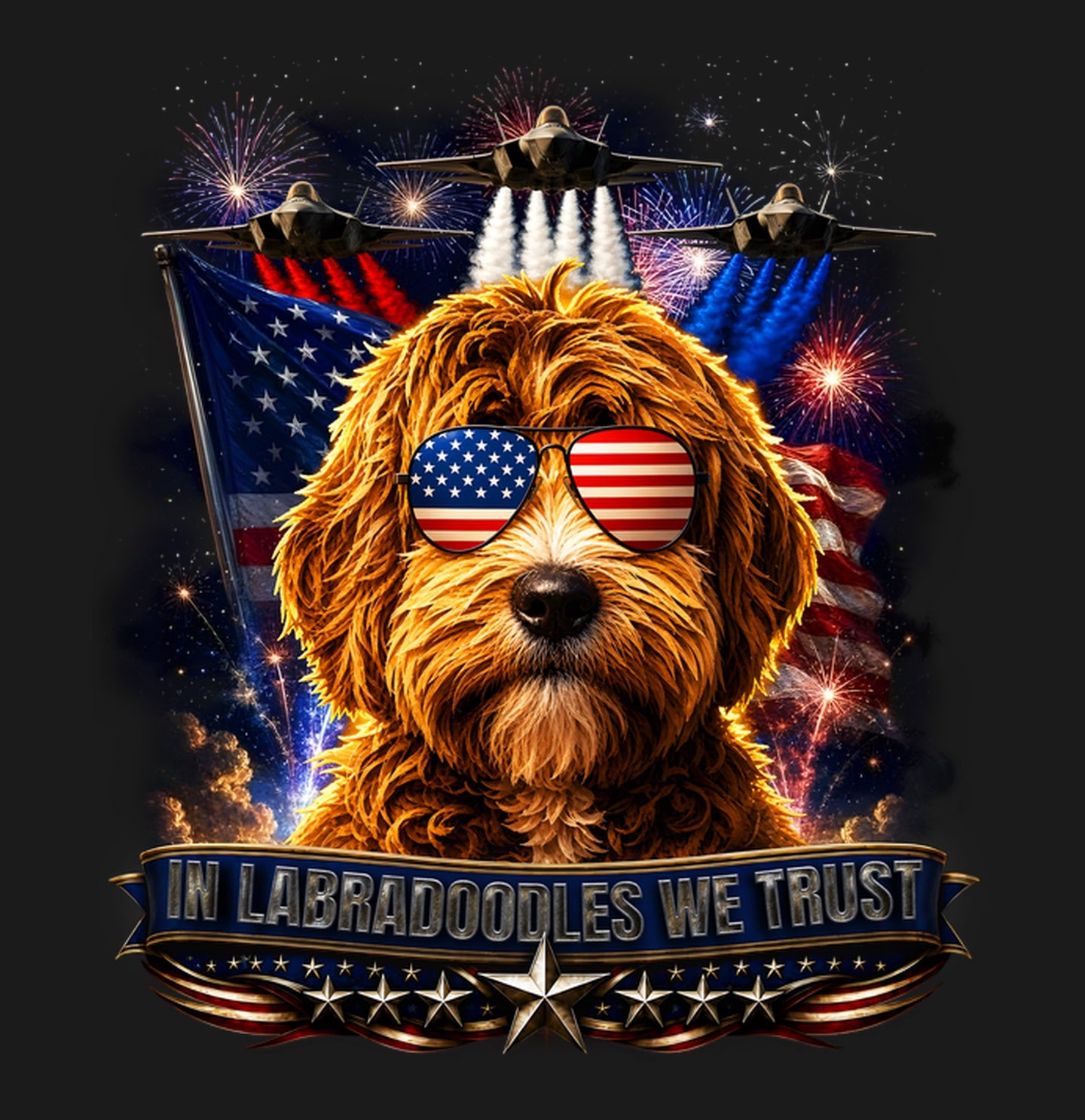 In Labradoodles We Trust - Adult Unisex T-Shirt