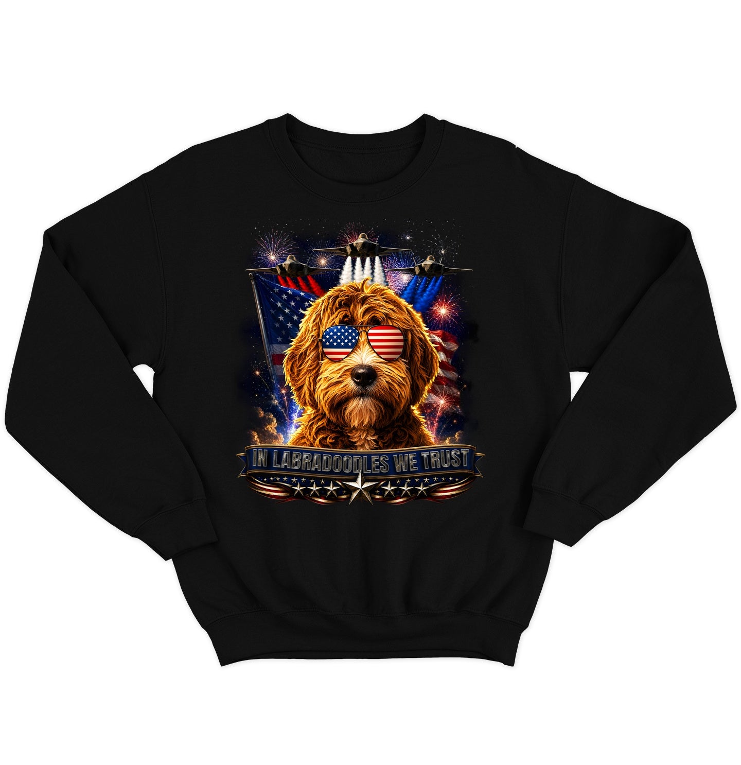 In Labradoodles We Trust - Crewneck Sweatshirt