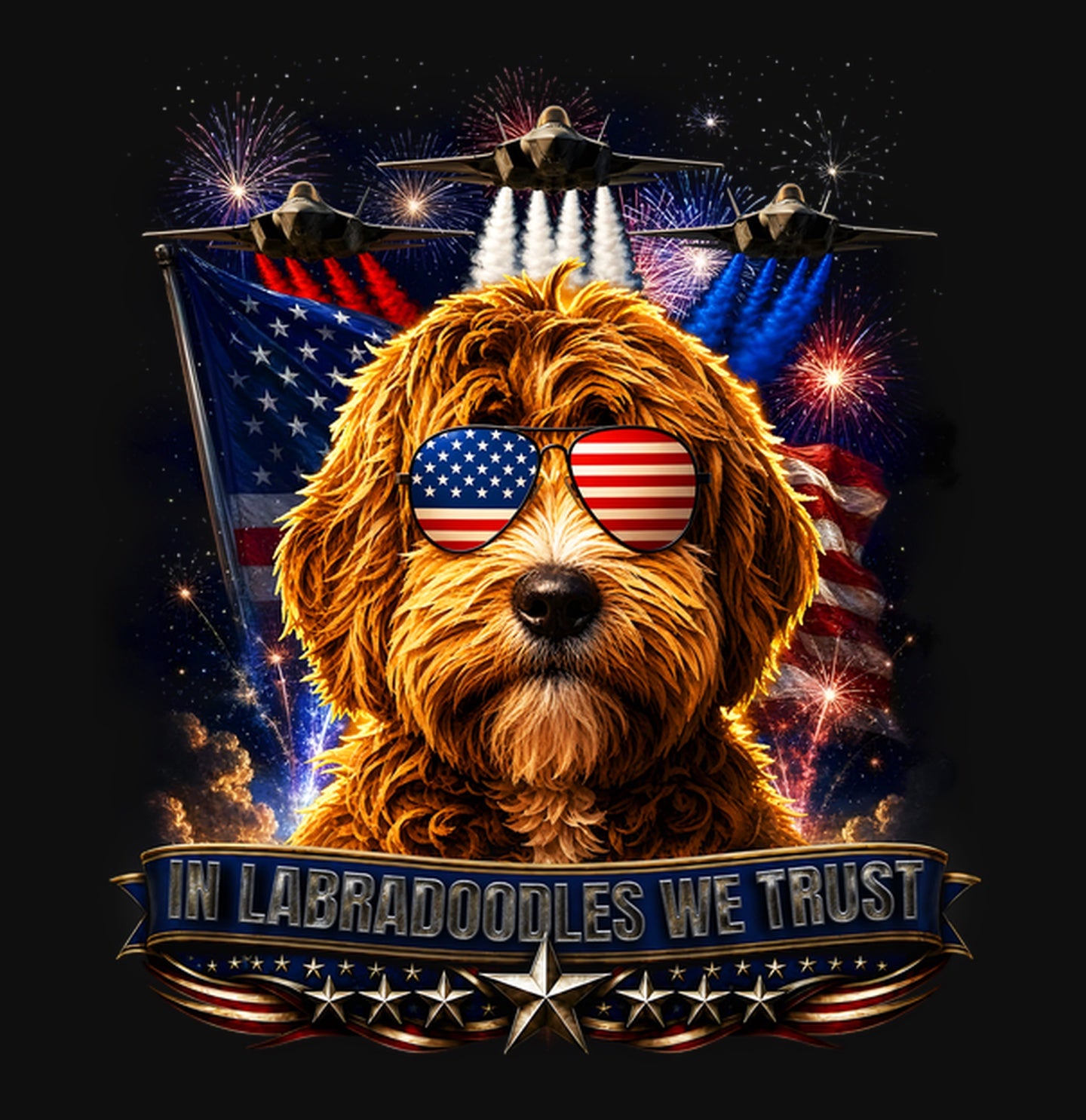 In Labradoodles We Trust - Crewneck Sweatshirt