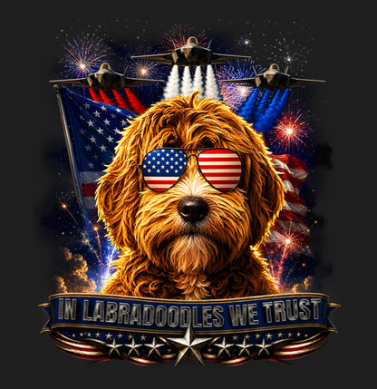 In Labradoodles We Trust - Women's V-Neck T-Shirt