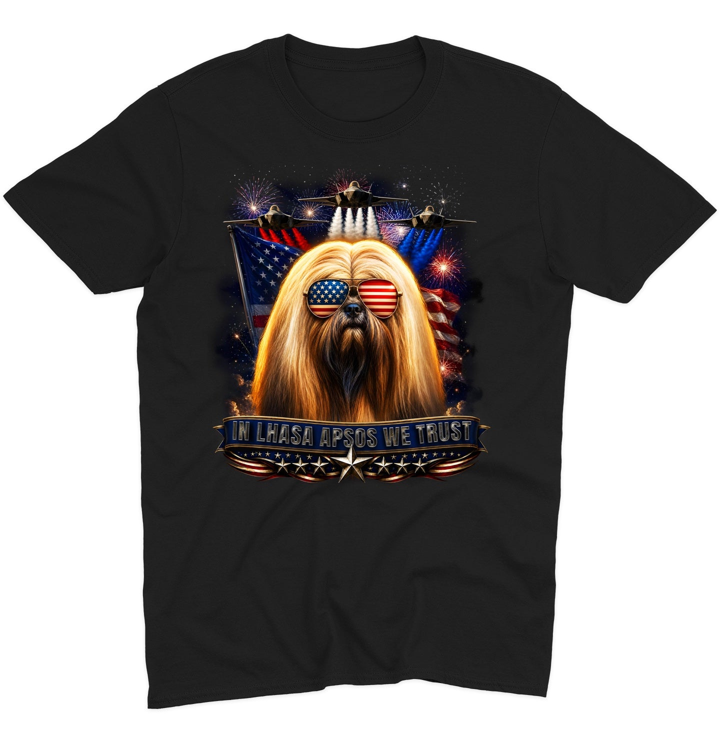 In Lhasa Apsos We Trust - Adult Unisex T-Shirt