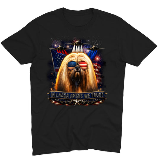 In Lhasa Apsos We Trust - Adult Unisex T-Shirt