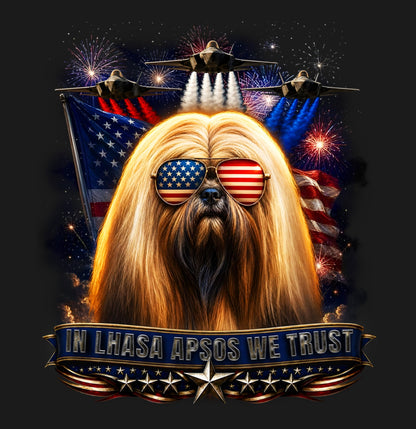 In Lhasa Apsos We Trust - Adult Unisex T-Shirt